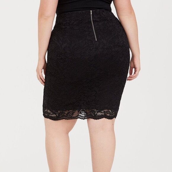 Retired! New! Mini Lace Pencil Skirt - Picture 3 of 5